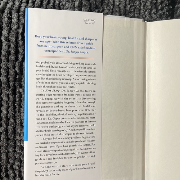 NEW Book: Keep Sharp Build a Better Brain at Any Age by Sanjay Gupta, MD - Picture 4 of 6